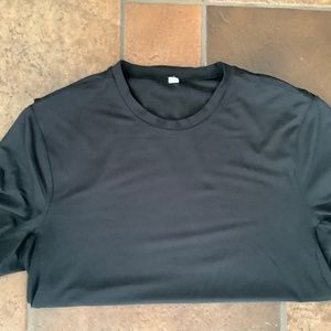 Lululemon short sleeve workout t shirt. Size medium. Color black
